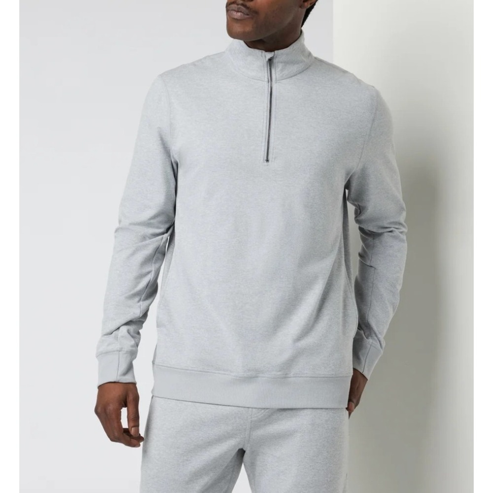 Vuori Coronado Half Zip Pullover in Heathered Gray sz M